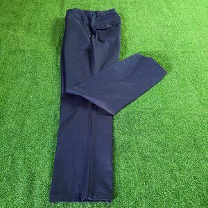 Eton Kidd Adjustable Waist Straight Oxford British Style Navy Chino Pant Size S